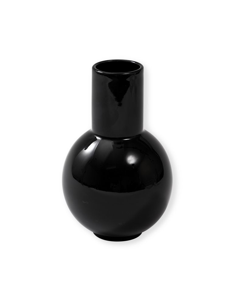 X NR CERAMICS VASE BLACK 화병