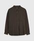 링클 베이직 오버 셔츠_브라운