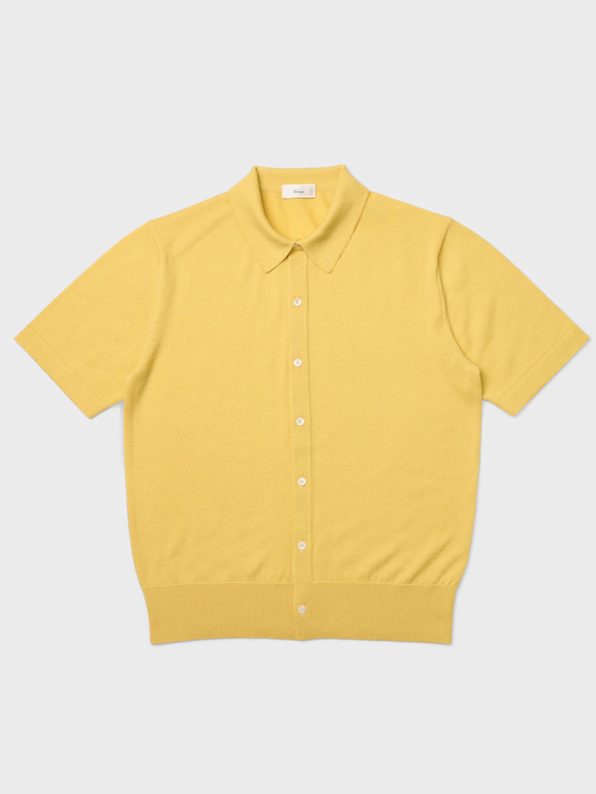 베르노(VERNO) 24SS Essential collar cardigan Yellow