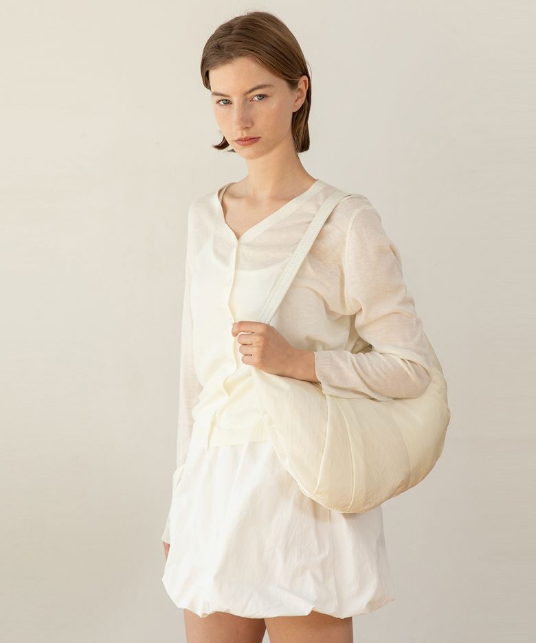 CHLOE Shirring shoulder bag - Ivory
