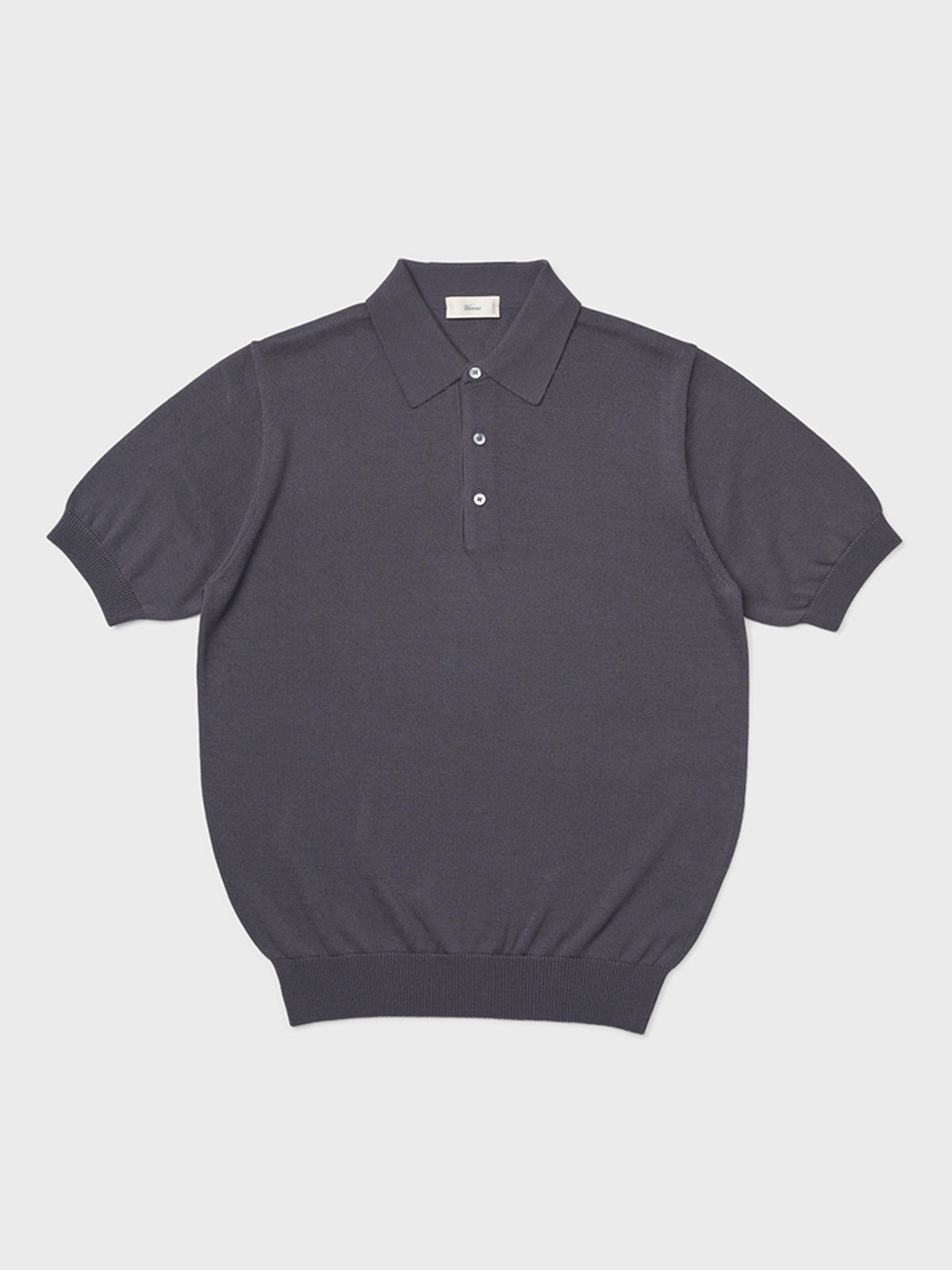 베르노(VERNO) 24SS Linen like polo knit Gray