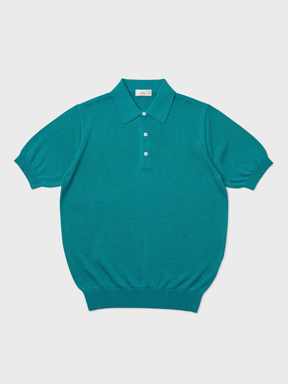 베르노(VERNO) 24SS Linen like polo knit Emerald