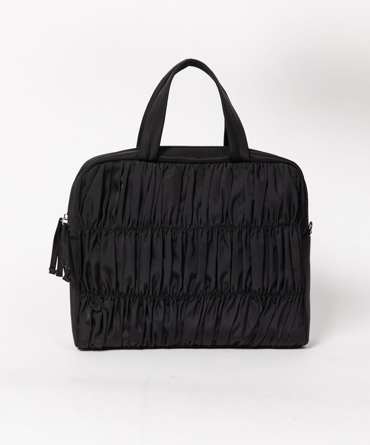 제이마크뉴욕(JMARKNEWYORK) CHLOE shirring Square tote bag - Black