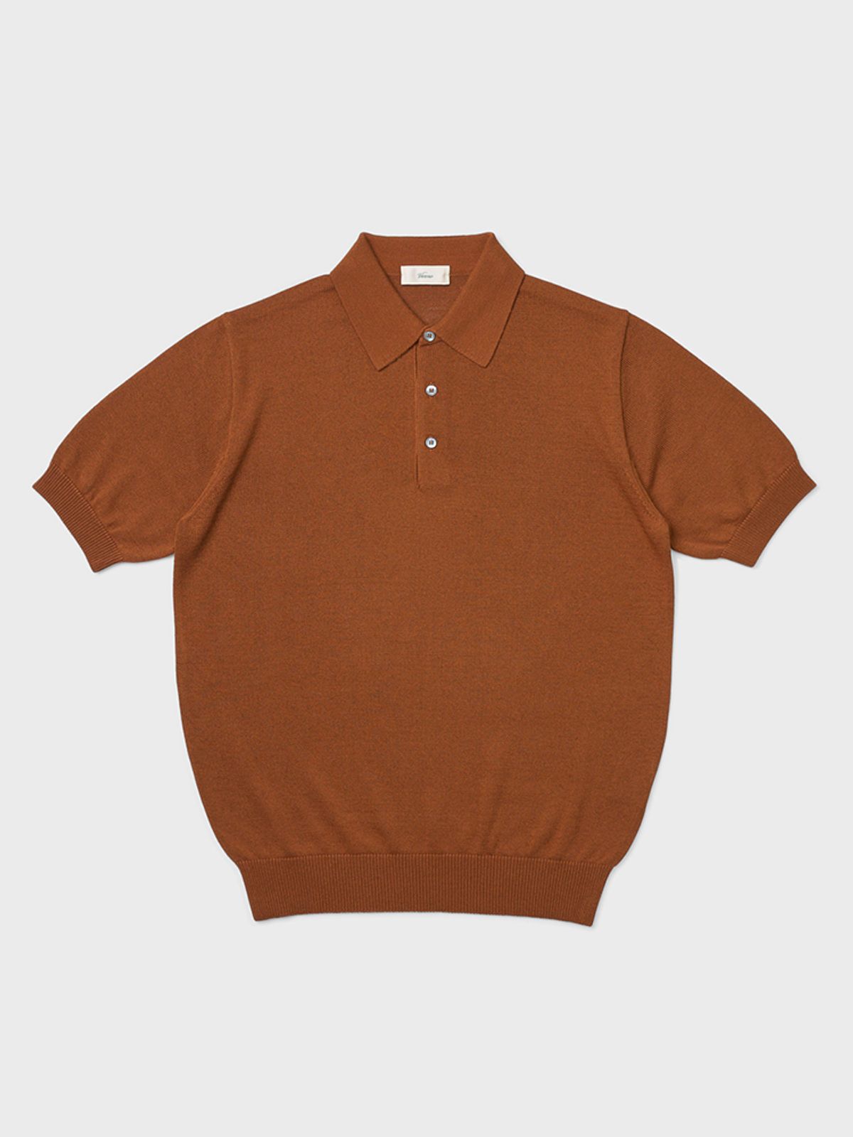 베르노(VERNO) 24SS Linen like polo knit Camel