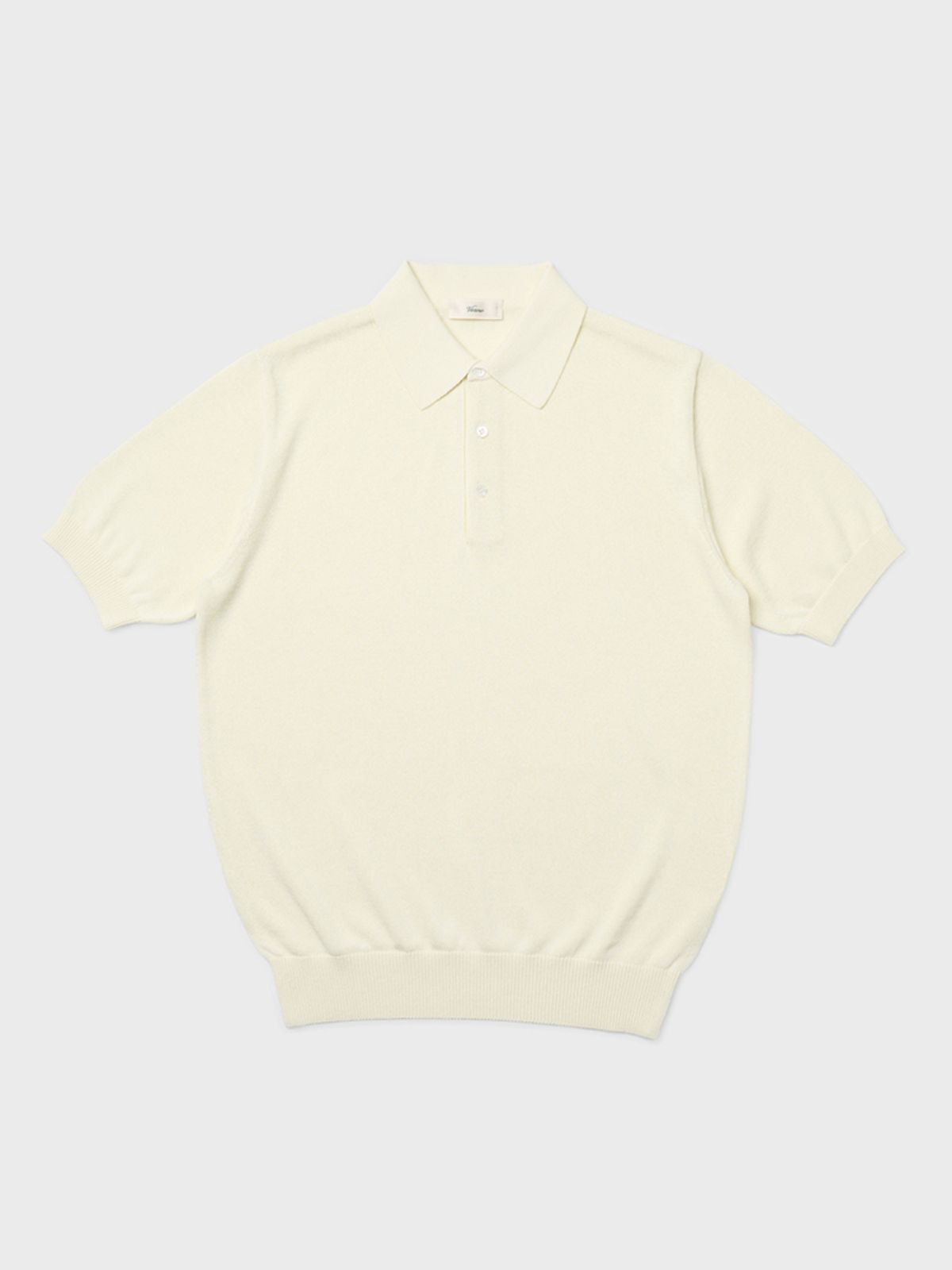 베르노(VERNO) 24SS Linen like polo knit Ivory