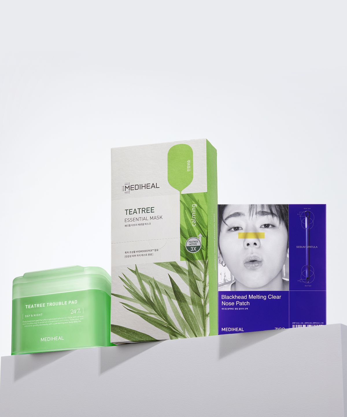 메디힐(MEDIHEAL) [단독구성/3pack] 네모 패드 7종/ 에센셜 팩 6종/ 블랙헤드 코팩 4매 골라담기