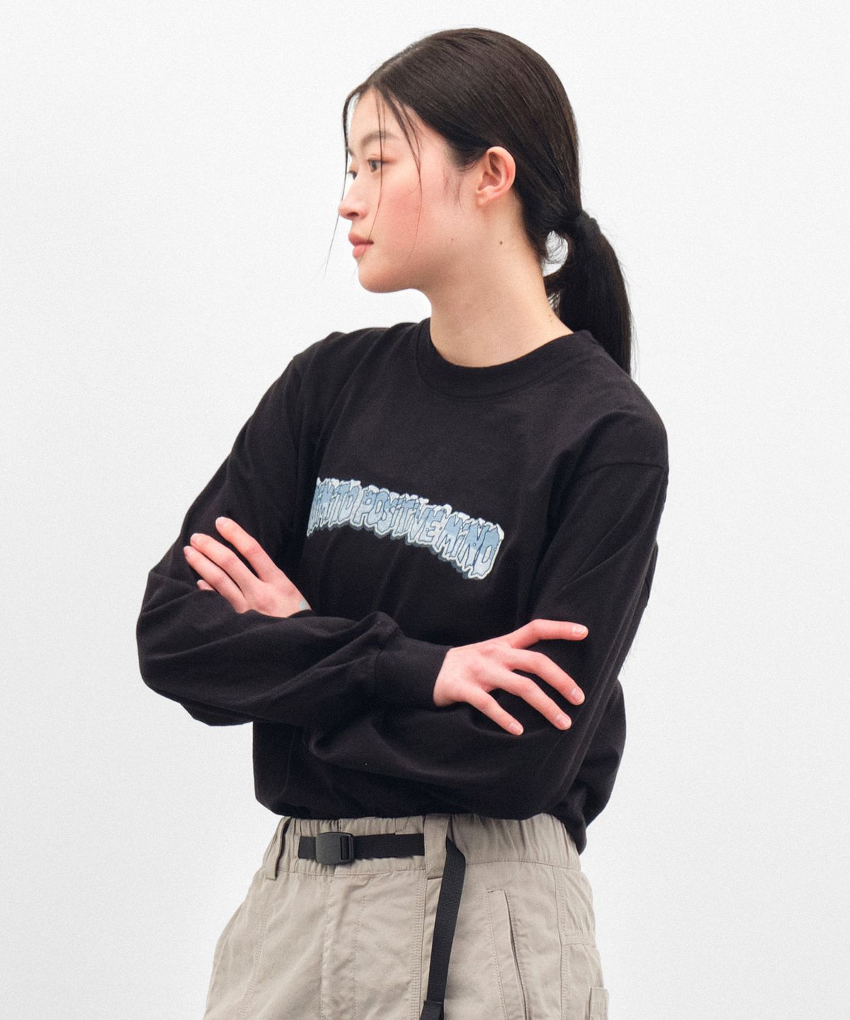 디미토(DIMITO) SNOW LSV GD 6.5OZ TEE BLACK