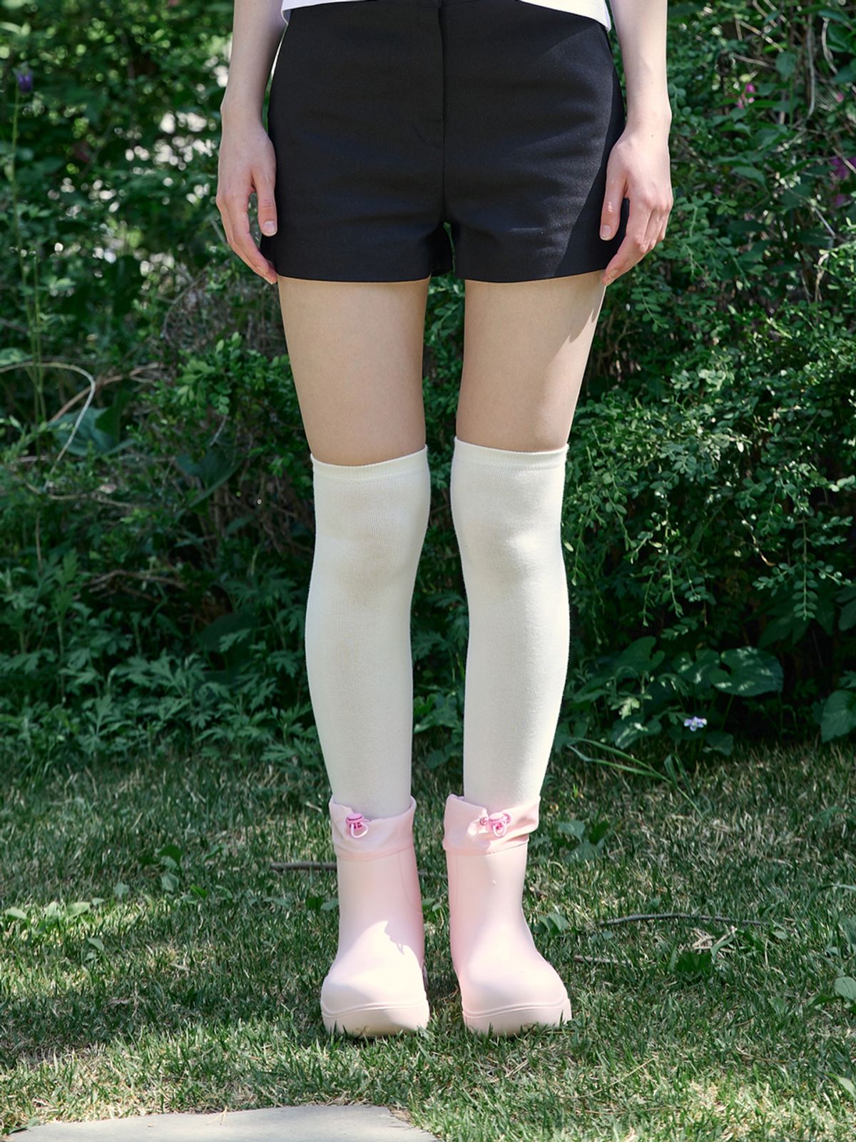 핑크파인애플(PINK PINEAPPLE) ESSENTIAL TWILL SHORTS_BLACK