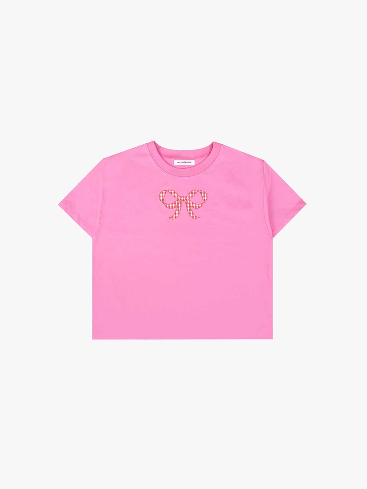핑크파인애플(PINK PINEAPPLE) RIBBON APPLIQUE TS_PINK