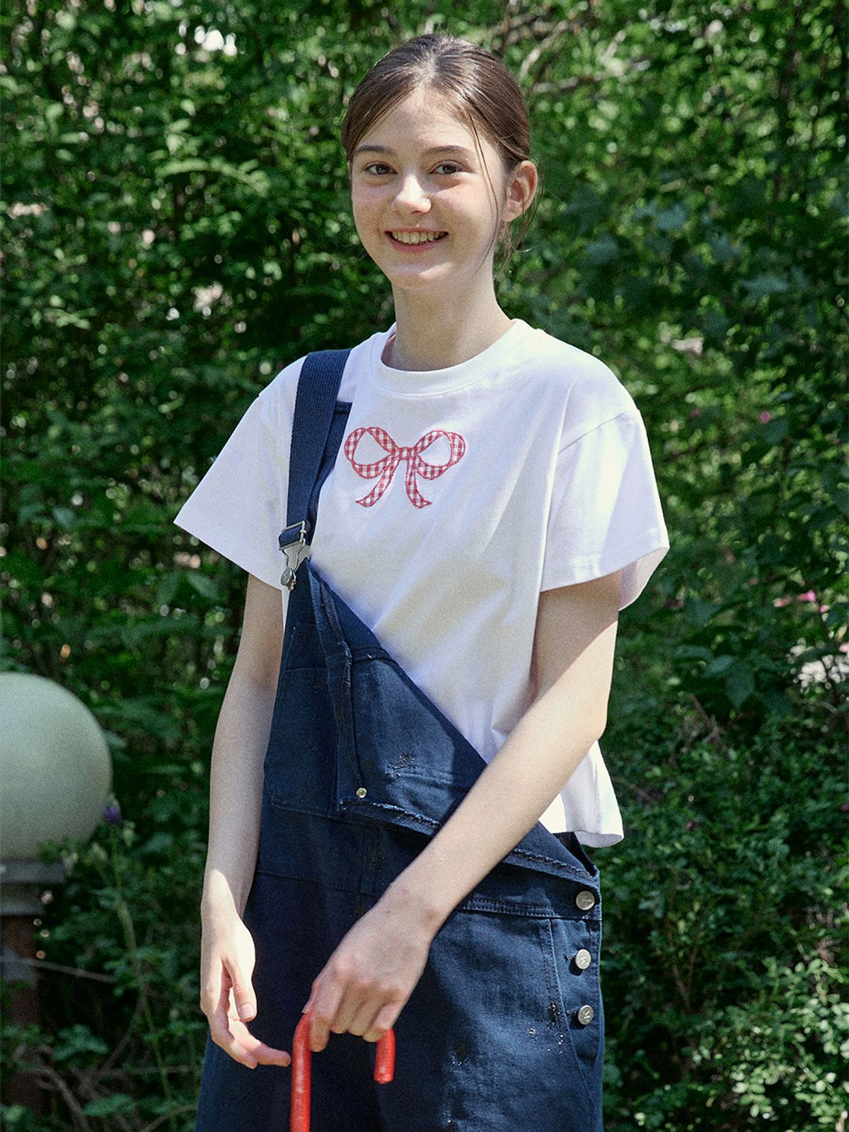 핑크파인애플(PINK PINEAPPLE) RIBBON APPLIQUE TS_IVORY