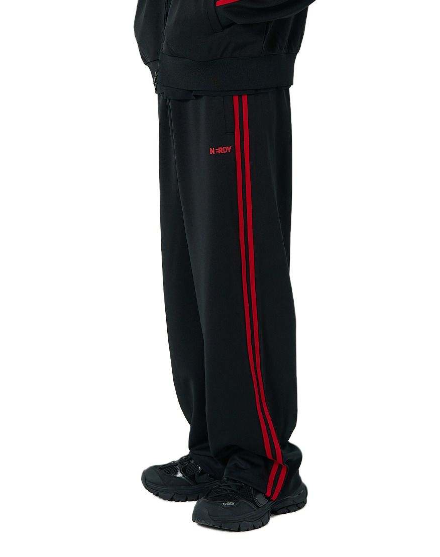 ☆NERDY☆ line track pants black detail_0820-48367.jpg