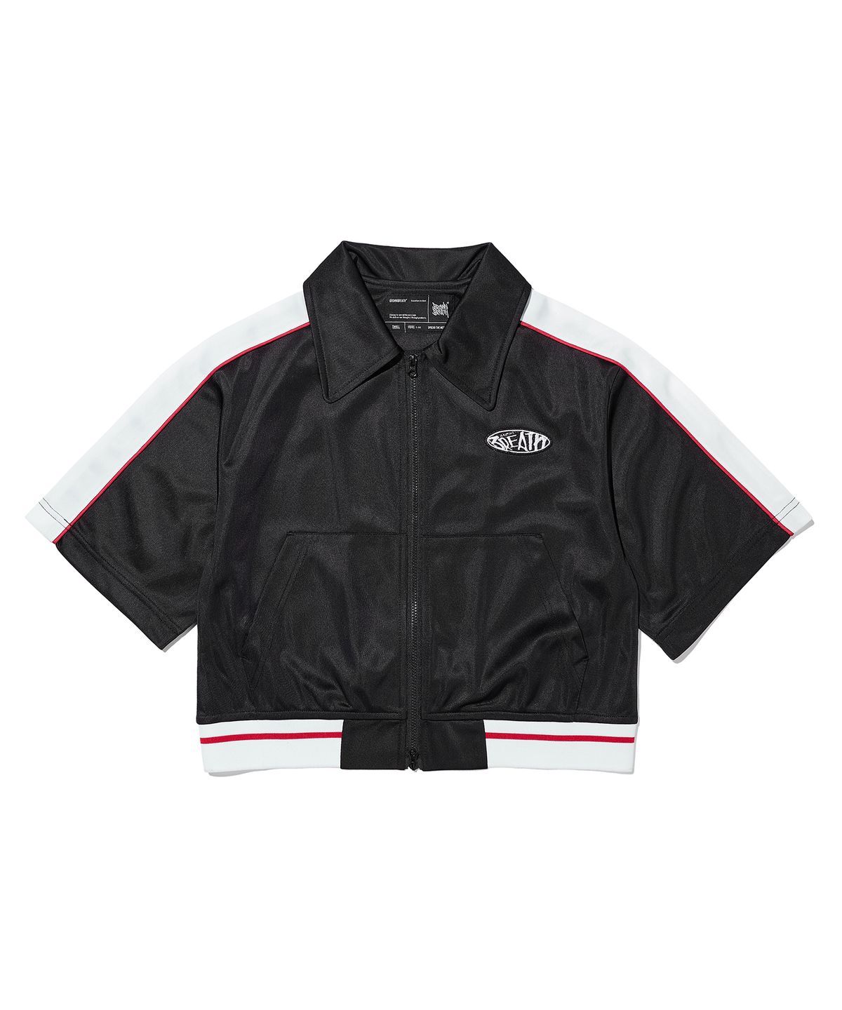 브라운브레스(BROWNBREATH) W BREATH CROP TRACK JACKET - BLACK