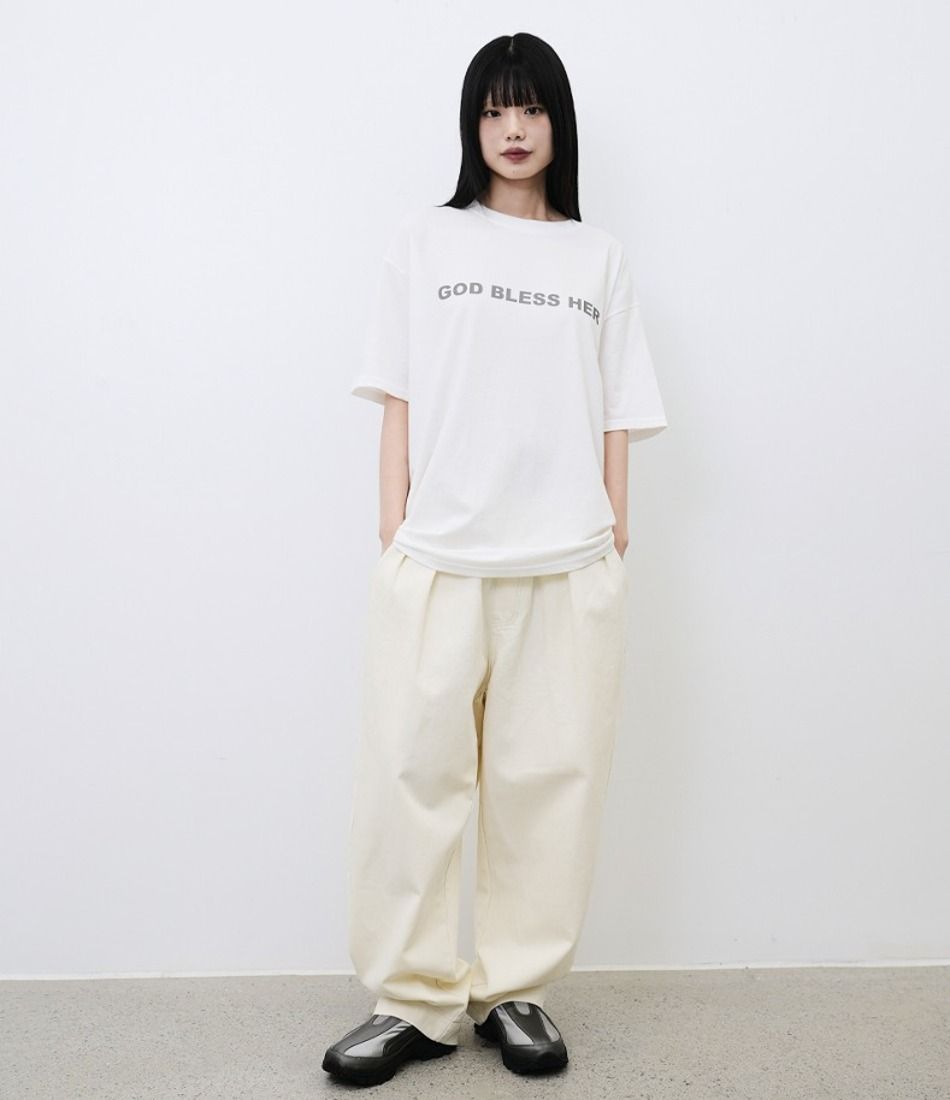 【CHANCECHANCE】24SS GOD BLESS HER T-SHIRT MUSINSA | CHANCECHANCE GOD BLESS HER T-SHIRT