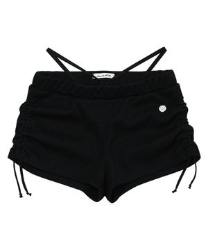 셔링 스트링 마이크로쇼츠_블랙