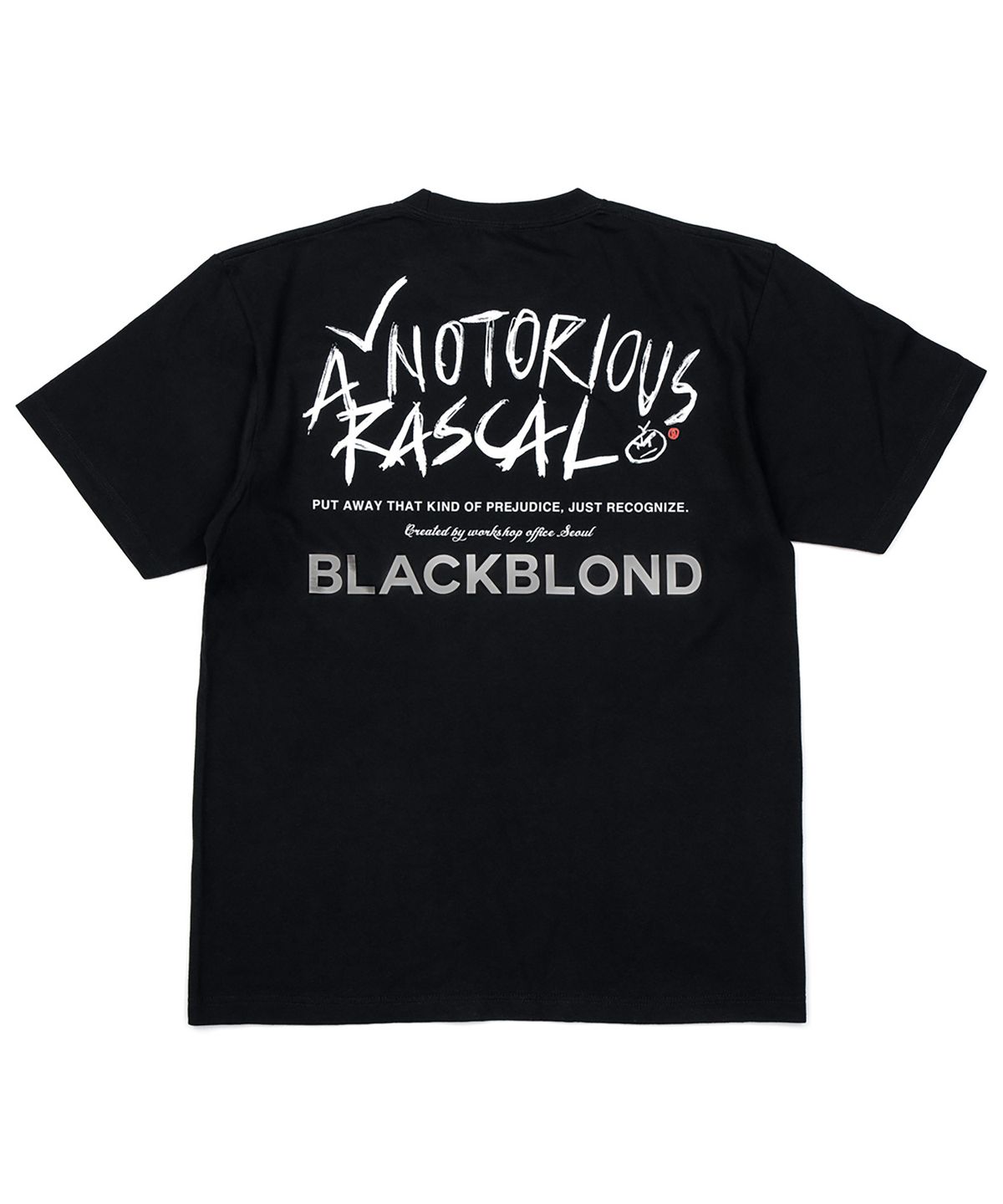 블랙블론드(BLACKBLOND) 비비디 레스컬 반팔티 (블랙)