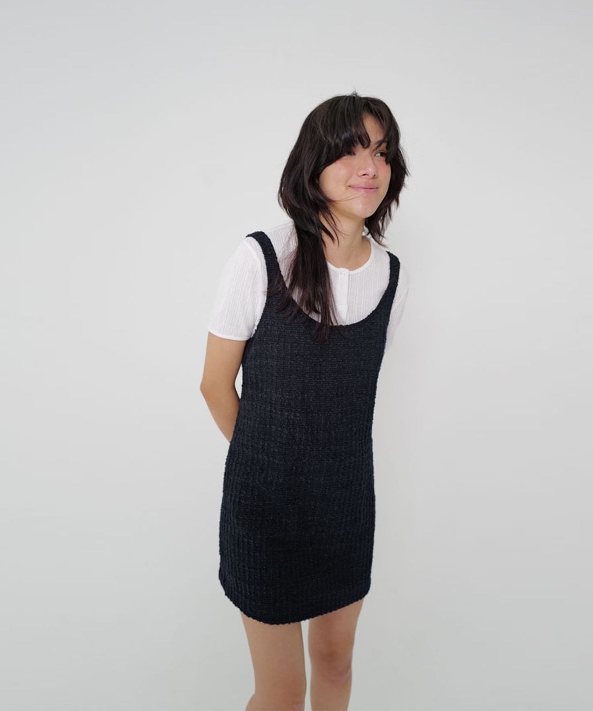 수수무(SUSUMU) NINE ZERO DRESS - navy