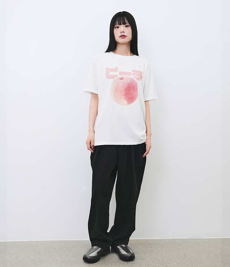 【CHANCECHANCE】24SS PEACH T-SHIRT MUSINSA | CHANCECHANCE PEACH T-SHIRT