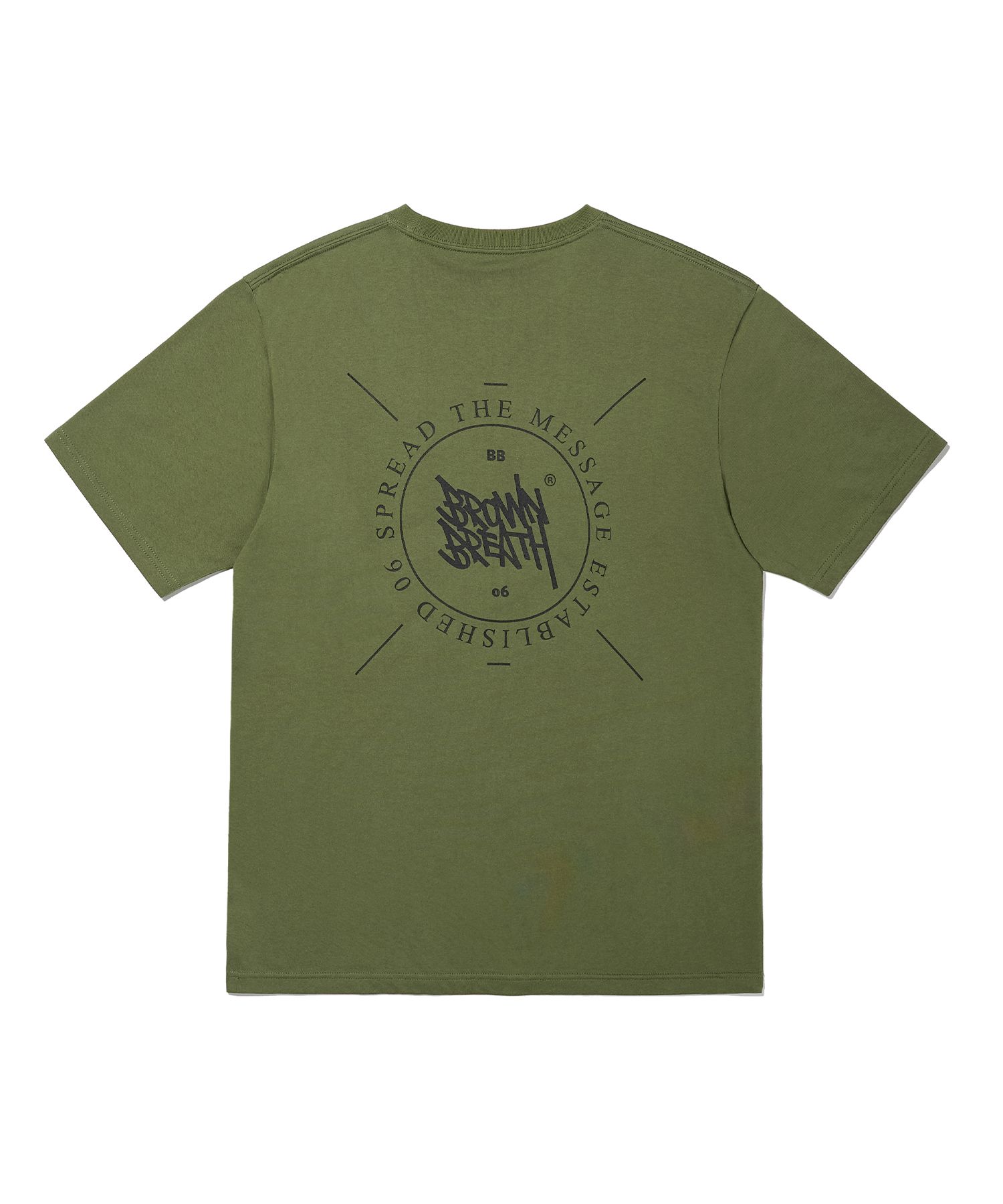 MUSINSA公式 | BROWNBREATH STAMP TAG TEE - KHAKI