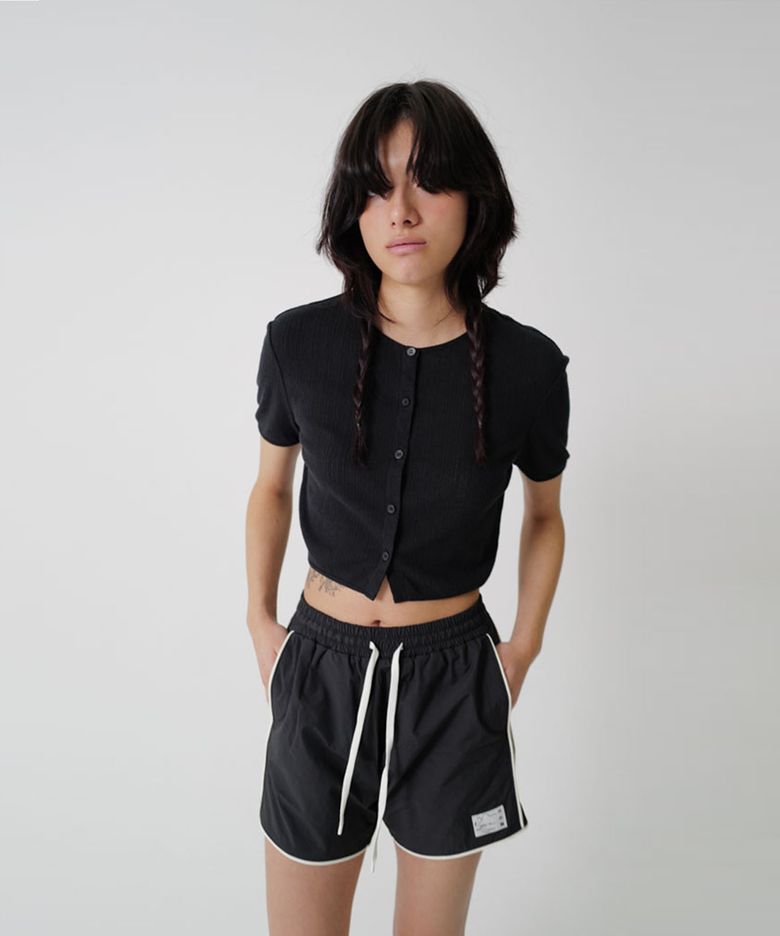 MARU JERSEY CARDIGAN - black