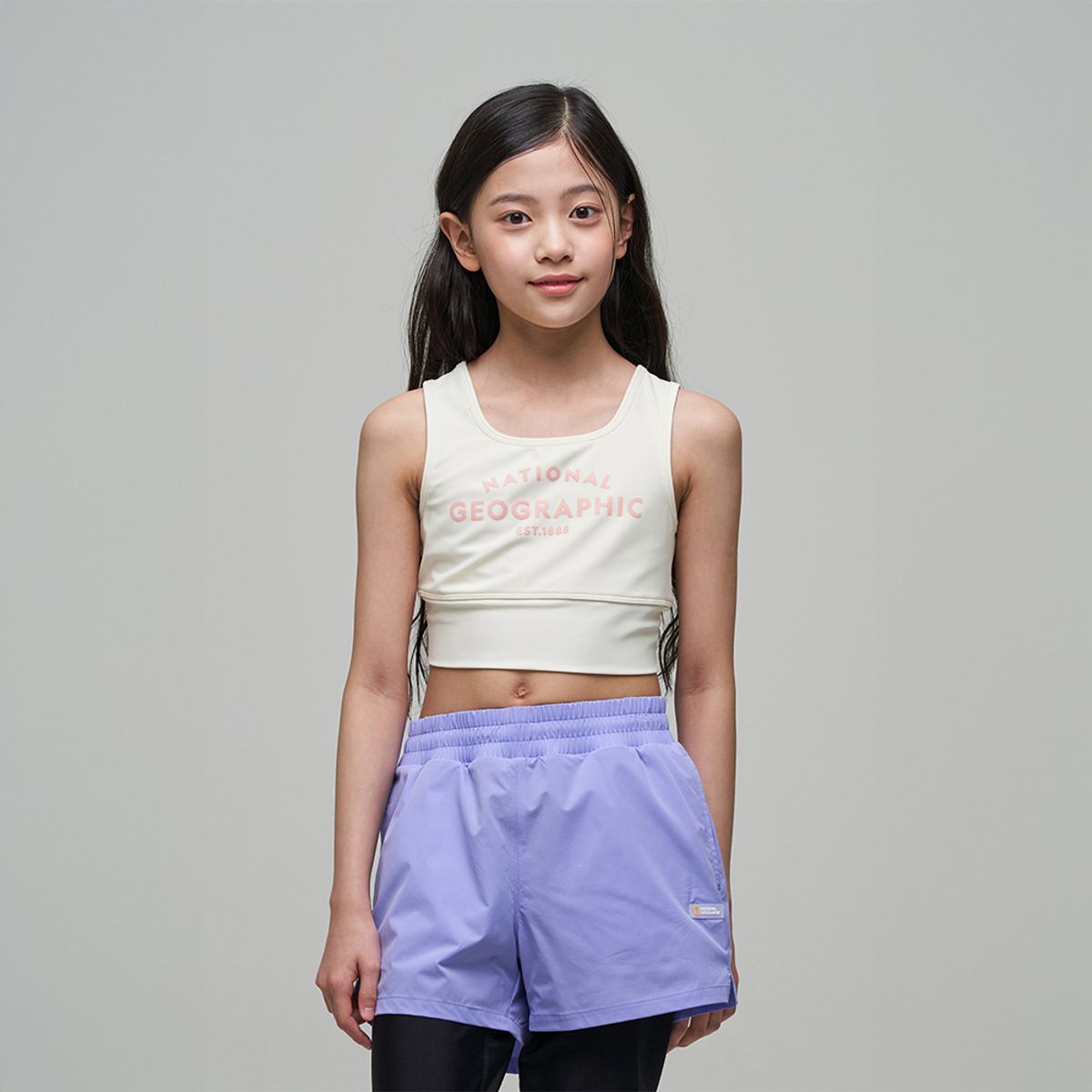 내셔널지오그래픽 키즈(NATIONAL GEOGRAPHIC KIDS) K242GRG630 여아 이너탑 IVORY