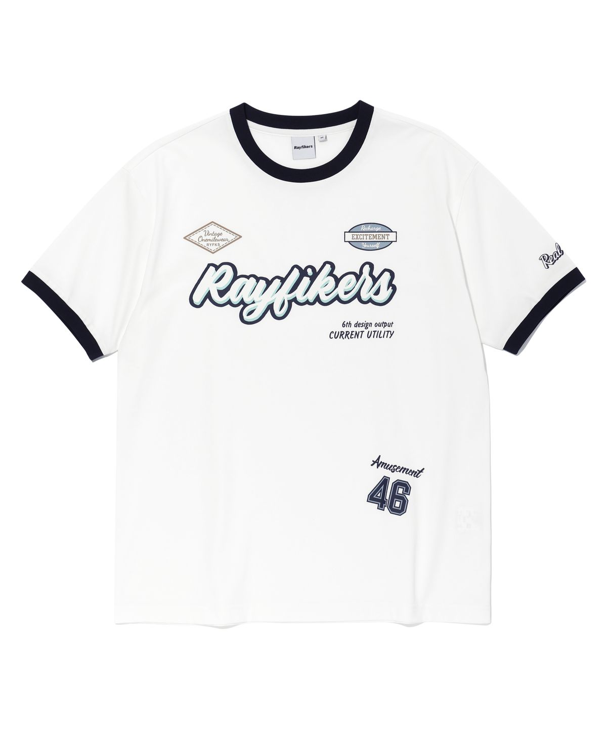 레이피커스(RAYFIKERS) 패치 반팔티 NAVY (MO2TU290-066)