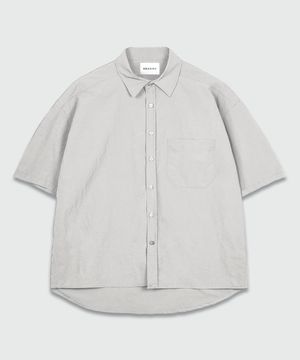 윈드 숏슬리브 셔츠_그레이