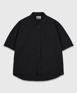 윈드 숏슬리브 셔츠_블랙