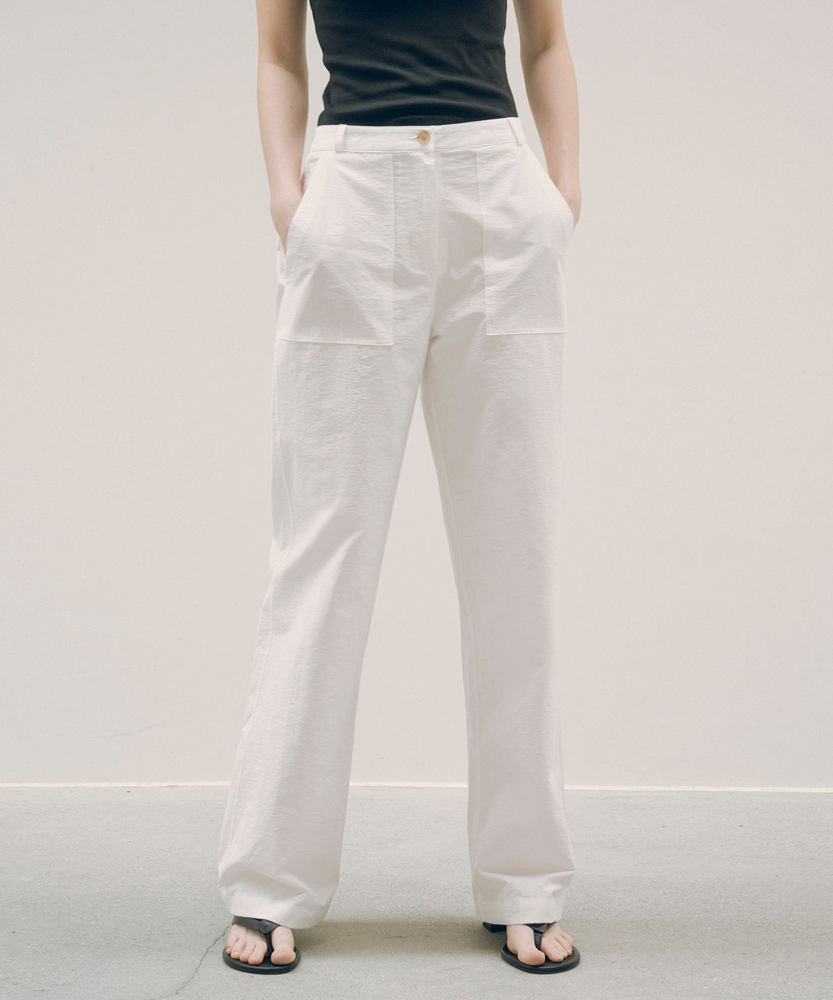 시야쥬(SIYAZU) SIPT7125 와샤 퍼티그 팬츠_White