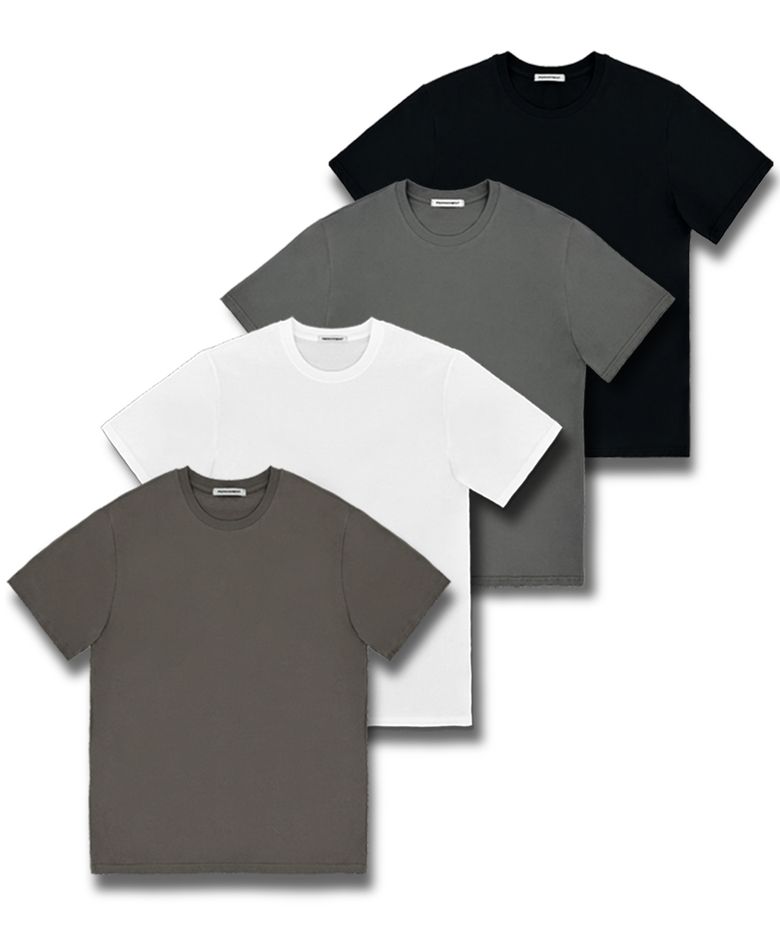 ORGANIC LAYERED T-SHIRTS (4 COLOR)