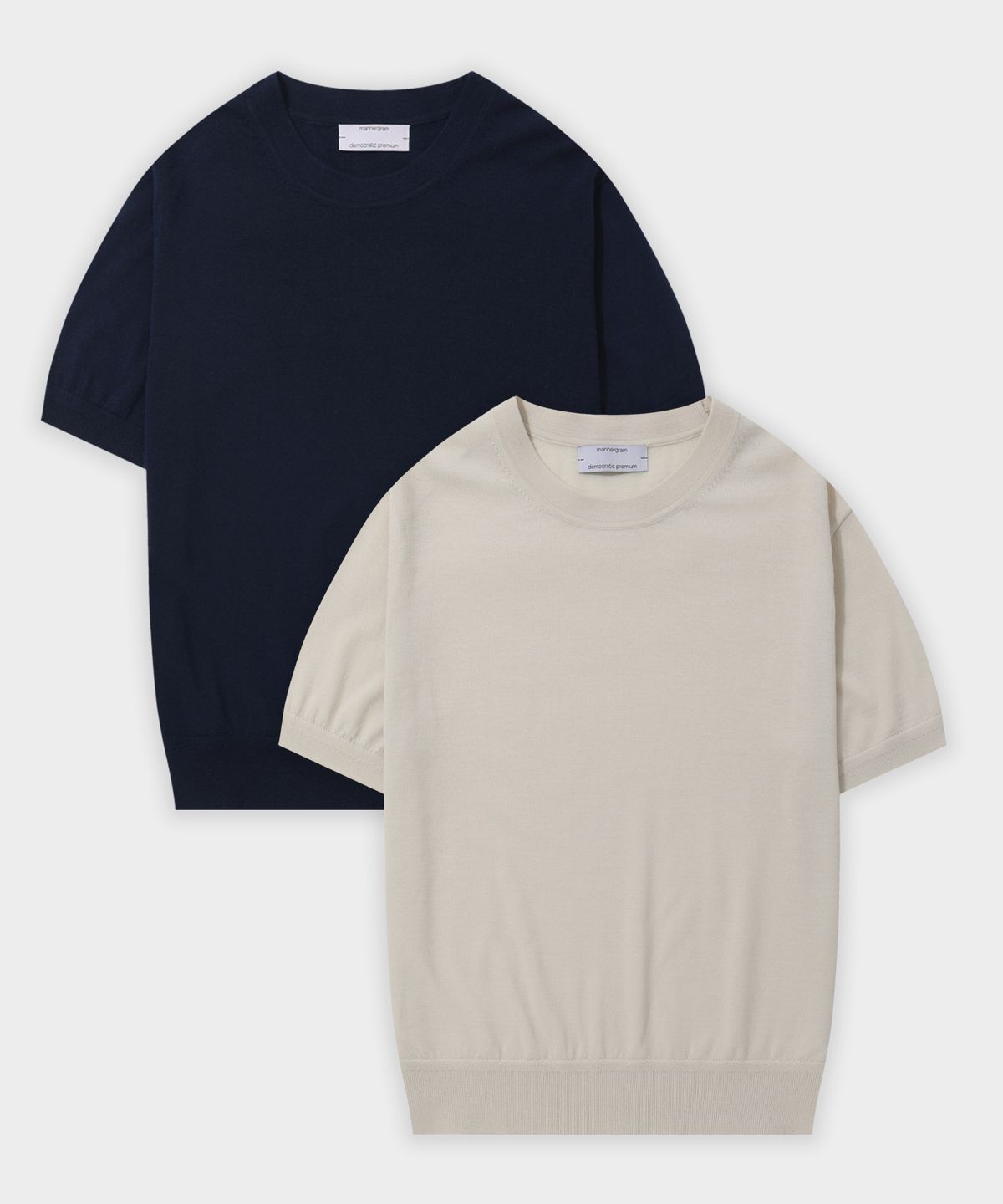 매너그램(MANNERGRAM) [제냐 이태리 수입원사] Zegna YARN 라운드니트_제냐 썸머울100 - 4 color