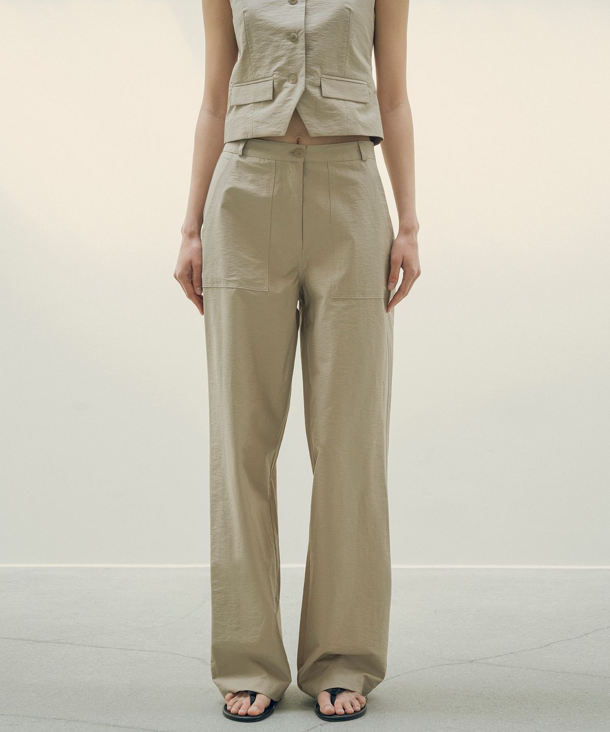시야쥬(SIYAZU) SIPT7125 와샤 퍼티그 팬츠_Khaki beige