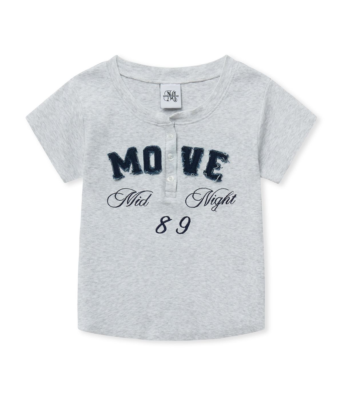미드나잇 무브(MIDNIGHT MOVE) henley neck t (off white)