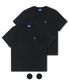 [2PACK] 돌핀 미니 체인자수 16수 반팔티셔츠 블랙&블랙 2팩