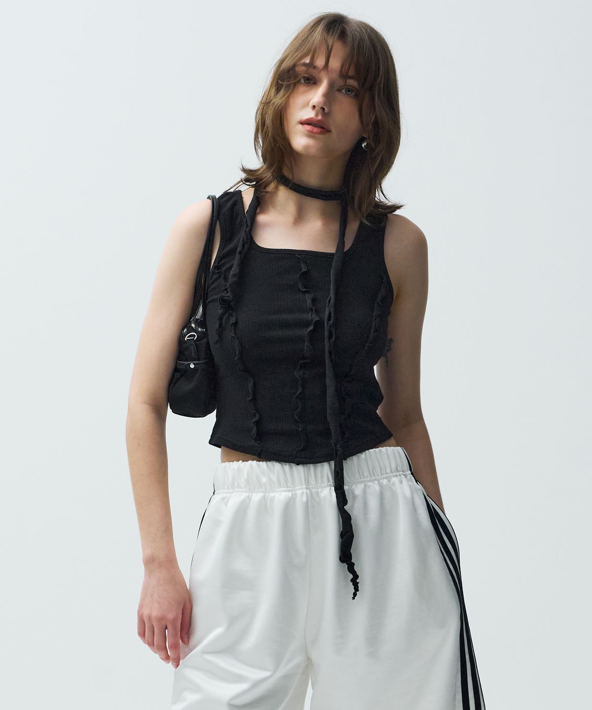 미드나잇 무브(MIDNIGHT MOVE) scarf sleeveless (black) - 사이즈 & 후기 | 무신사
