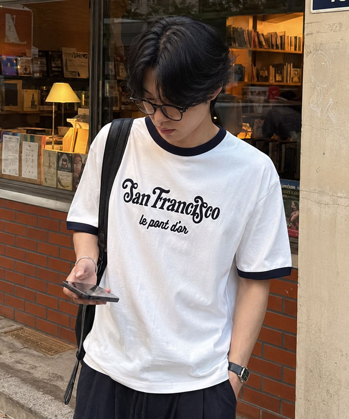 이코르(ECORR) [UNISEX] 클래식 시티 링거티셔츠_화이트