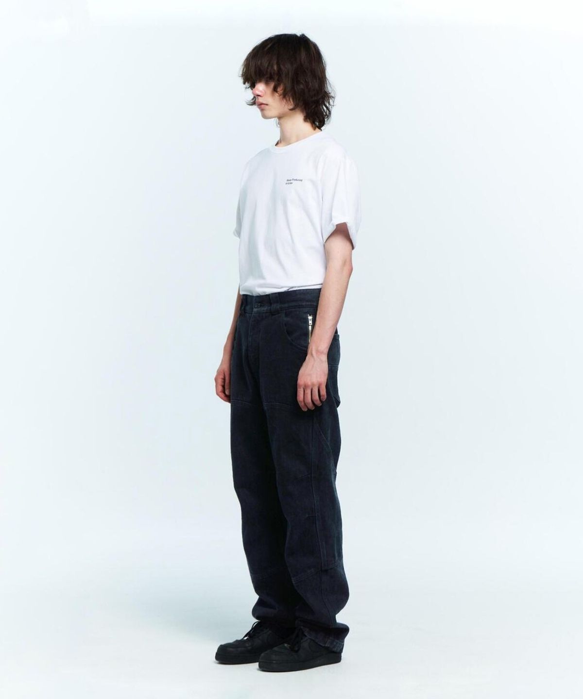 플라스틱프로덕트(PLASTICPRODUCT) MPa CALF POCKET PANTS (BLACK