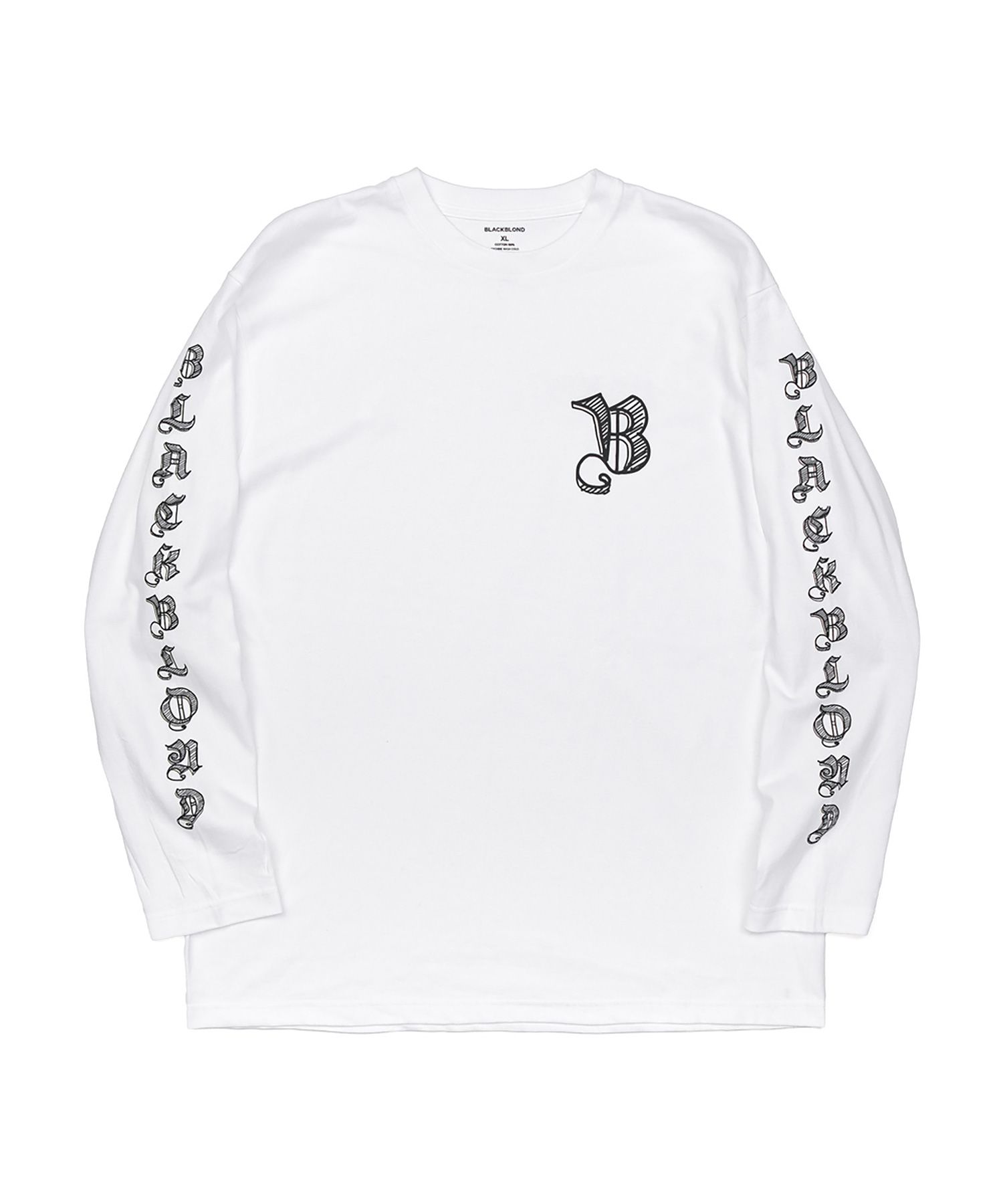 BLACKBLONDのVivid Sketch Logo Long Sleeve T-Shirt 全4色 MUSINSA | BLACKBLOND Vivid Sketch Logo Long Sleeve T-Shirt (Red)