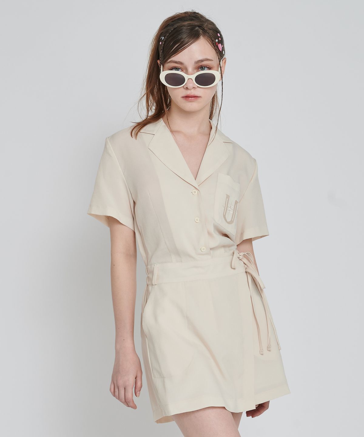 언유주얼 노말(UNUSUALNORMAL) BAILEY JUMPSUIT_BUTTER