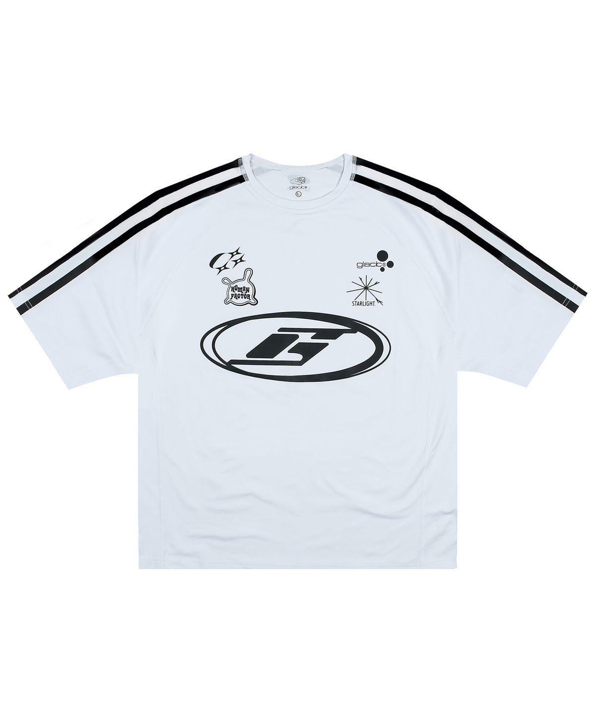 글랙(GLACK) GT079 스피드 트랙 반팔 래쉬가드 (WHITE)