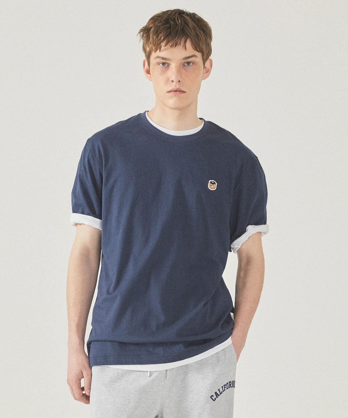 후아유(WHO.A.U) Steve Head Patch T-shirt(Comfort Fit) / WHRAG2321U