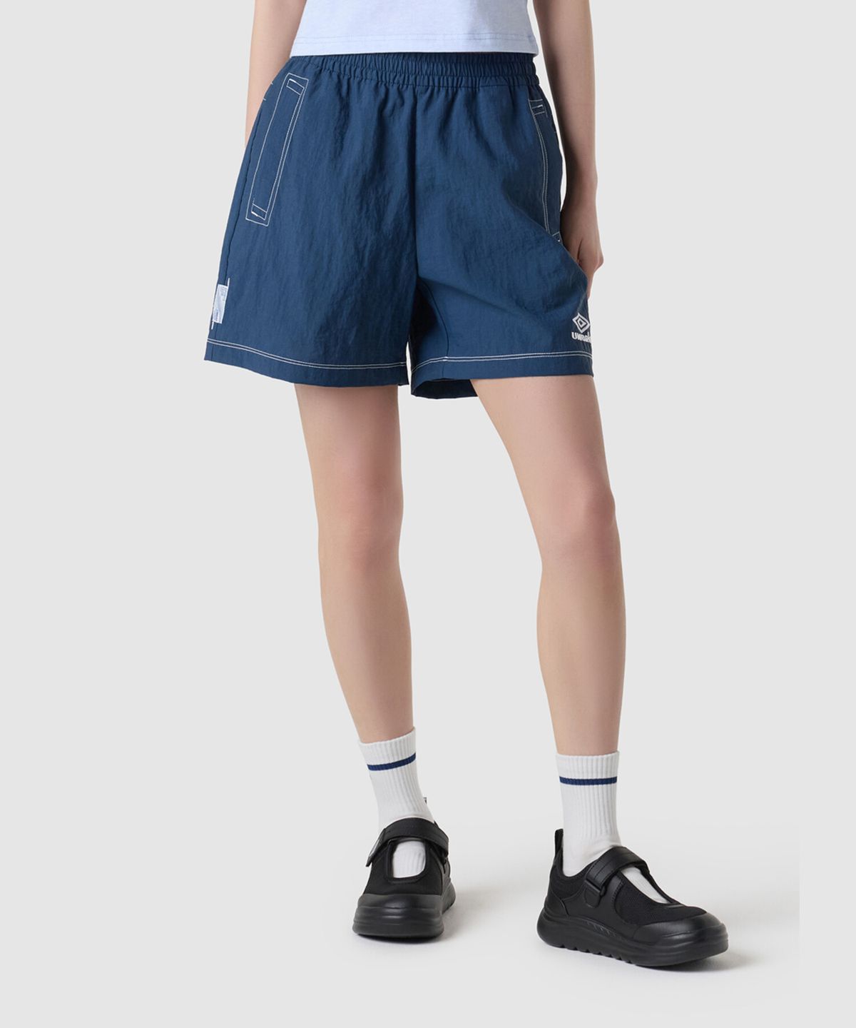 엄브로(UMBRO) 크리스피 타슬란 4.5부 반바지 블루(UQ223CHP59)