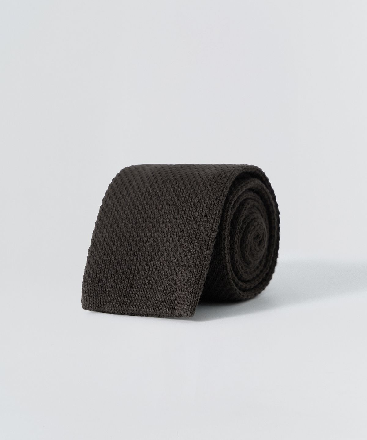 이지오(EZIO) Classic Cotton Knit Tie_Brown
