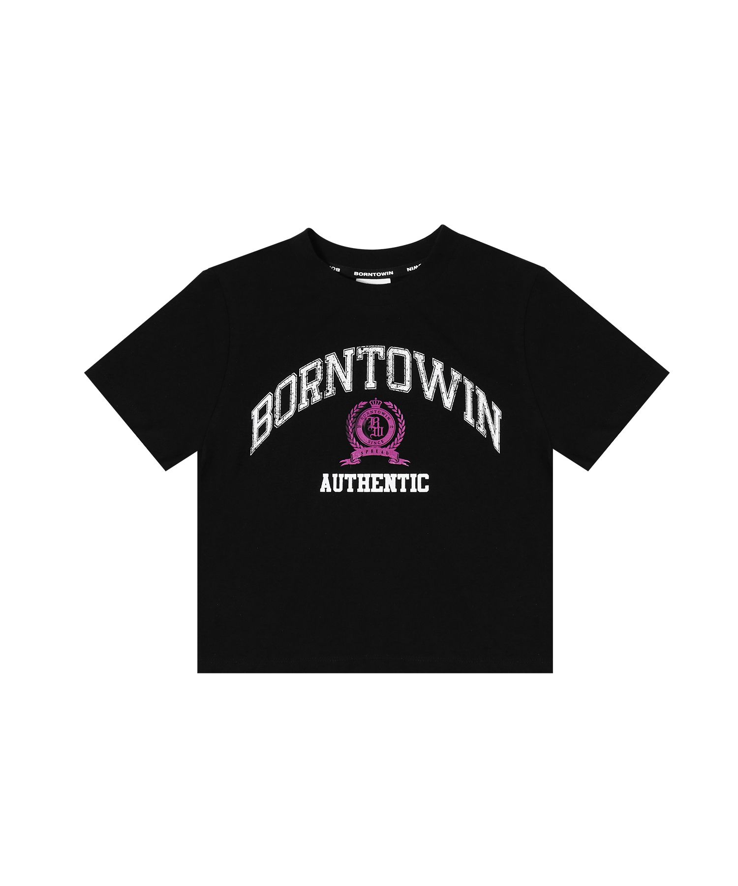 ★2024SS新作★BORN TO WIN★B X H CROP T-SHIRTS MUSINSA | BORN TO WIN B x H CROP T-SHIRTS [BLACK]