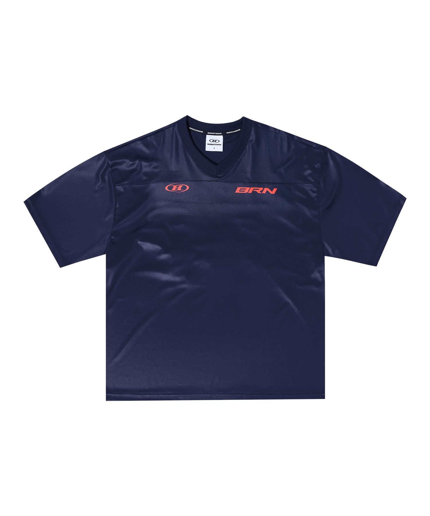 MUSINSA公式 | BORN TO WIN NUMBER 00 RUGBY JERSEY T-SHIRTS [NAVY]