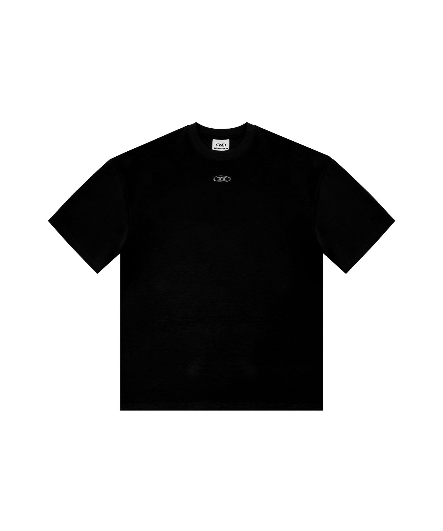★2024SS新作★BORN TO WIN★SILVER B OVER FIT T-SHIRTS MUSINSA | BORN TO WIN SILVER BRN SEMI OVER FIT T-SHIRTS [BLACK]