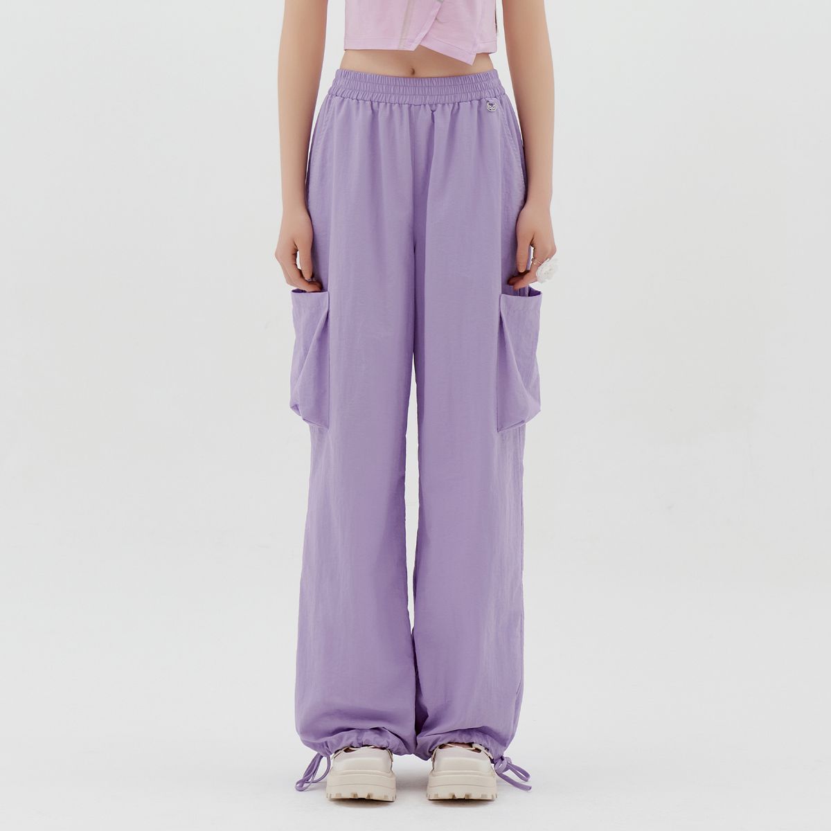 라라폭스(LALAFOX) LYLON POCKET PANTS LIGHT VIOLET BQ2WP017