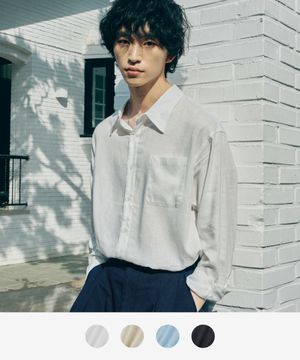 프레쉬 린넨 베이직 셔츠 [4COLOR]