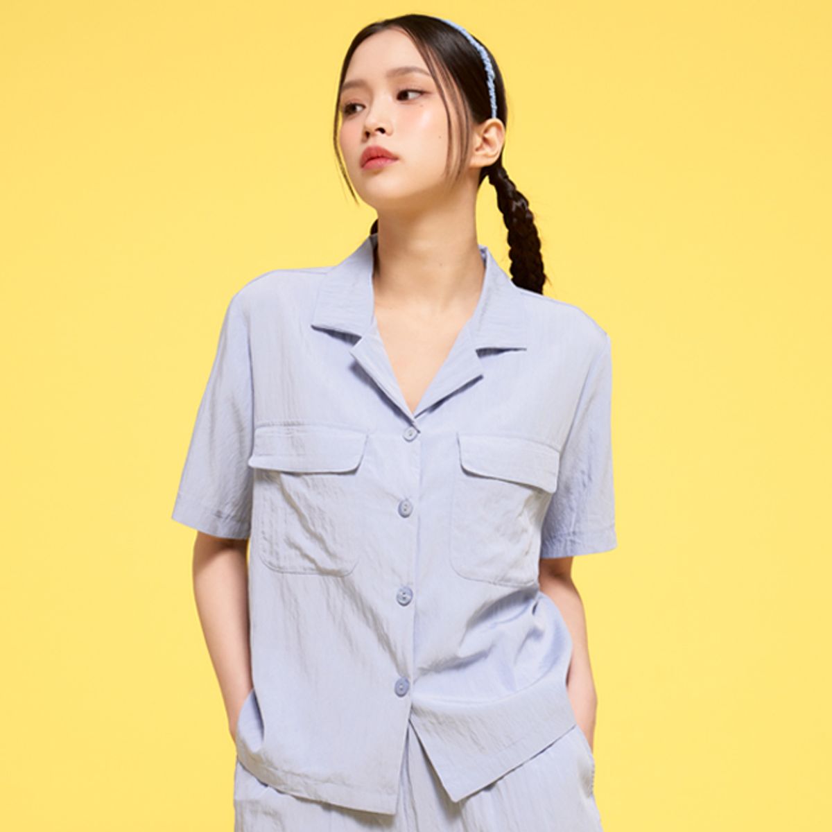 랩(LAP) [캐리오버]투포켓 셔츠&반바지 SET AQ2EXM80