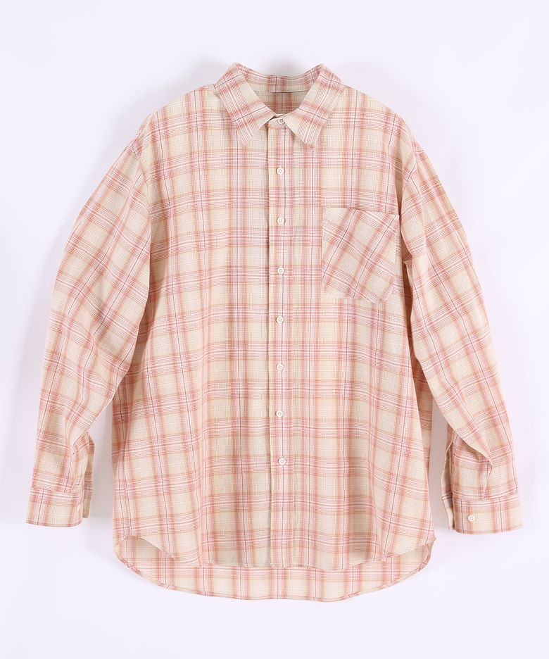 OVERSIZE VINTAGE CHECK SHIRT - RED
