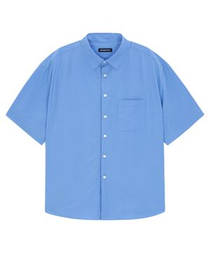 페이퍼 하프 셔츠 [삭스블루]